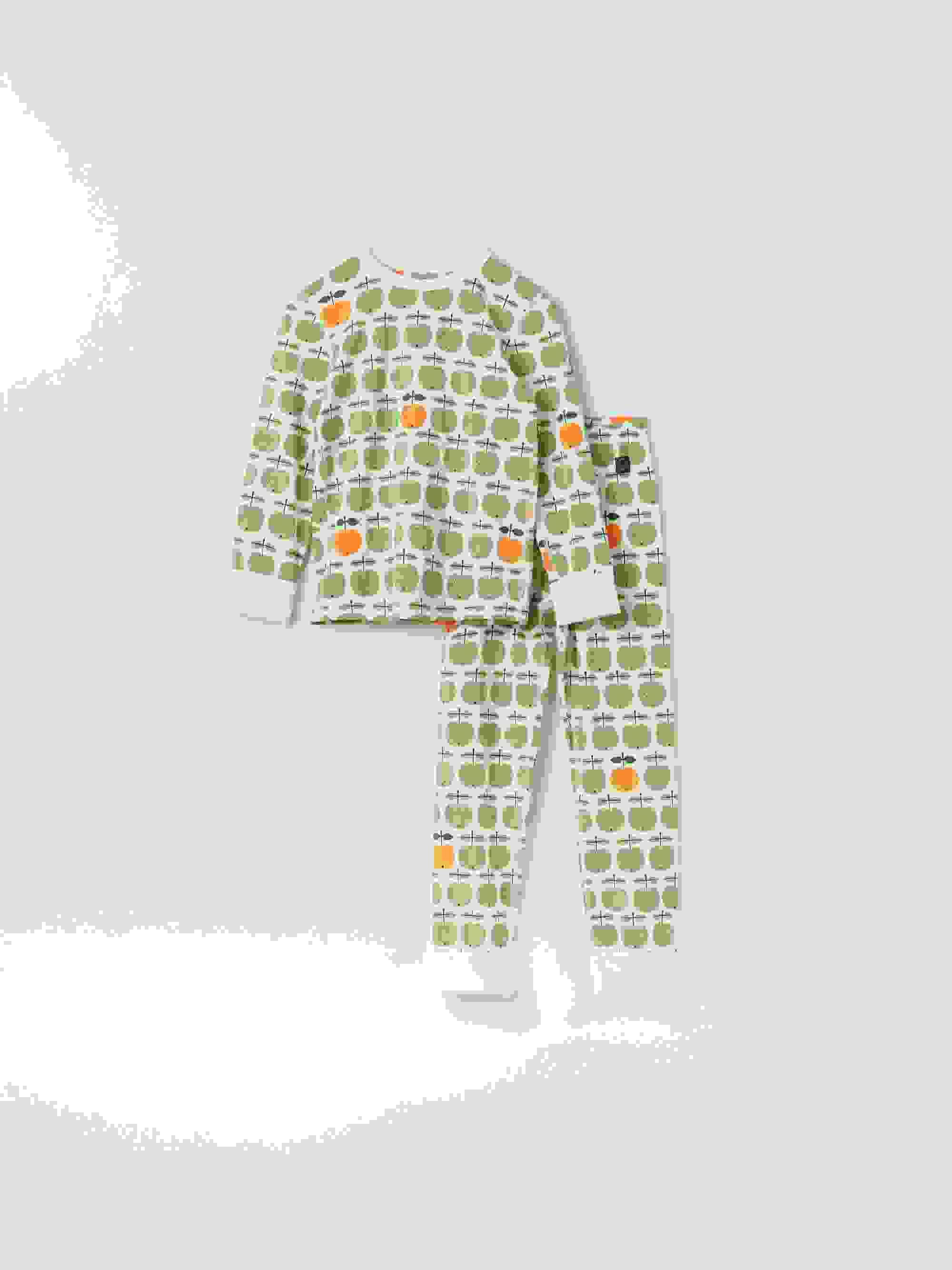 Schlafanzug mit Bündchen zum Umschlagen, Pall-Motiv