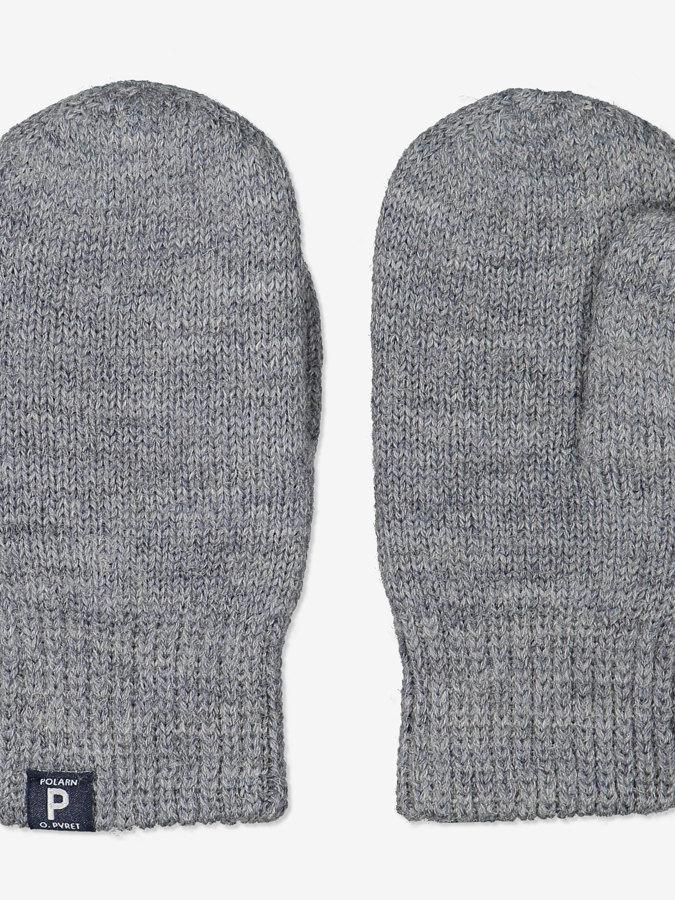 Doppelt gestrickte Fäustlinge aus Wolle