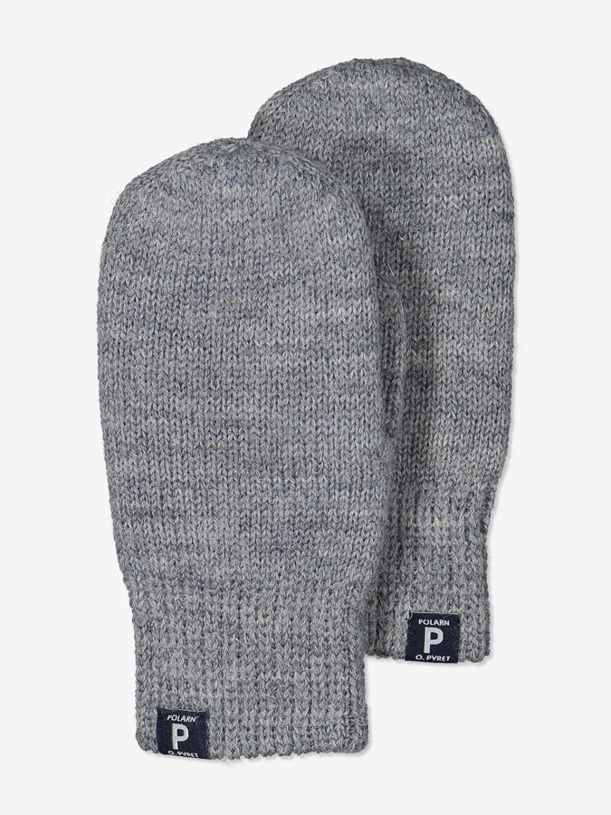 Doppelt gestrickte Fäustlinge aus Wolle