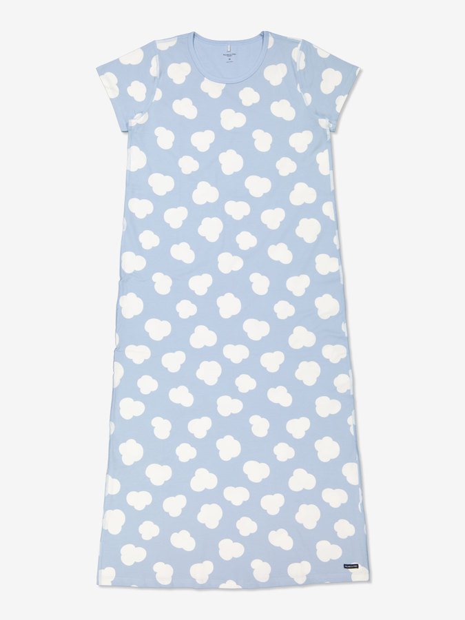 Nachthemd mit Wolken-Print, Erwachsene