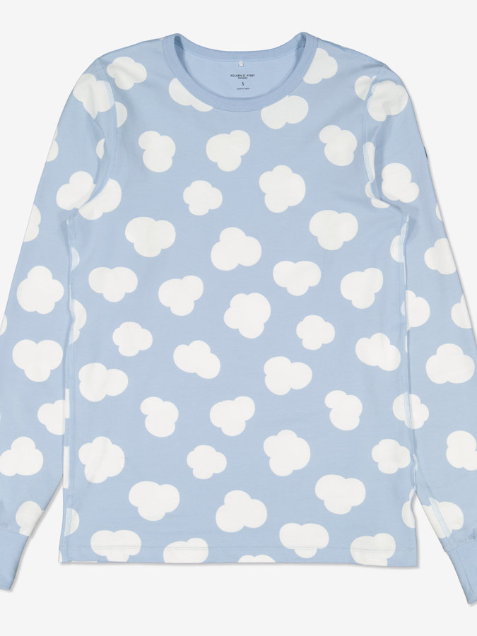Zweiteiliger Schlafanzug mit Wolken-Print für Erwachsene