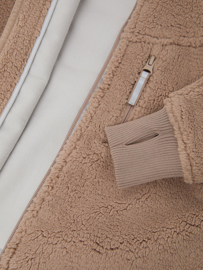 Winddichte Teddyfleecejacke