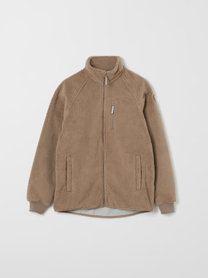 Winddichte Teddyfleecejacke mit Taschen Winddichte Teddyfleecejacke mit Taschen