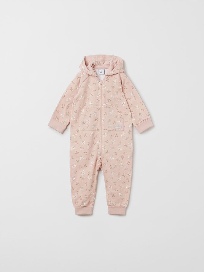 Geblümter Overall mit angerauter Innenseite Geblümter Overall mit angerauter Innenseite