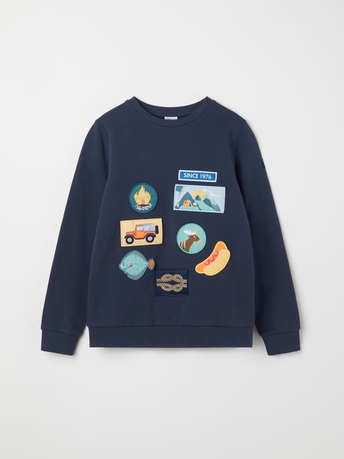Sweatshirt mit Stickerei, Abenteuer