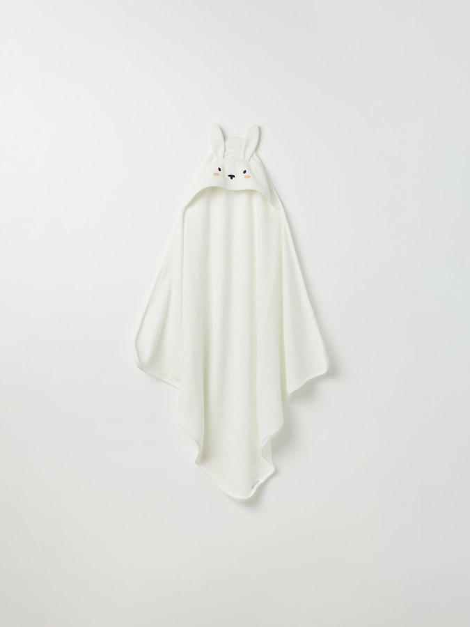 Badetuch mit Kapuze, Kaninchenmotiv Badetuch mit Kapuze, Kaninchenmotiv