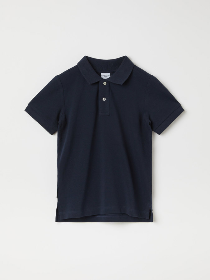 Einfarbiges Poloshirt