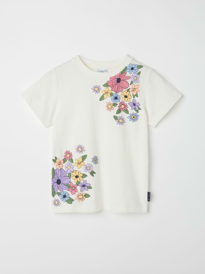 T-Shirt Blumenstickerei