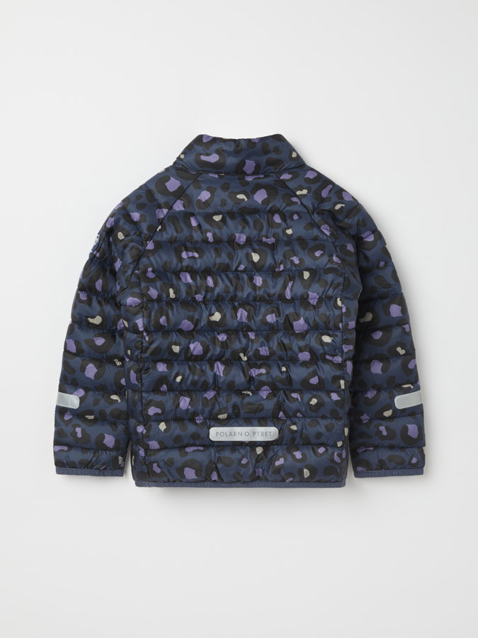 Wattierte leichte Steppjacke, Leopardenmuster Wattierte leichte Steppjacke, Leopardenmuster