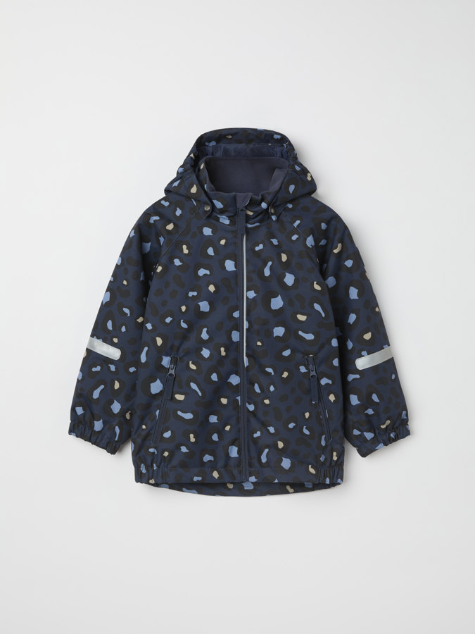 Wasserdichte Shelljacke Hazy, Leopardenmuster