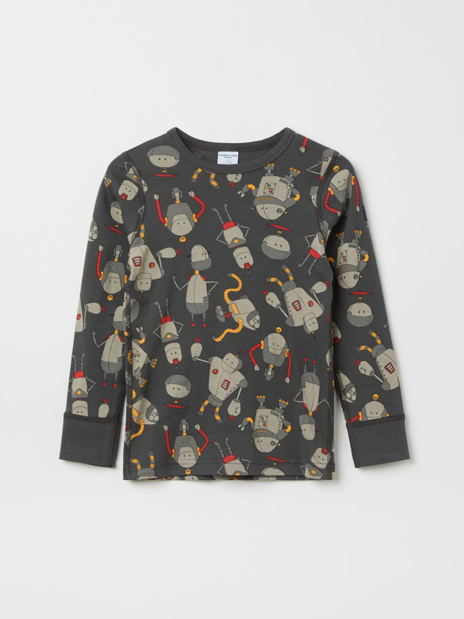 Langarm-T-Shirt, Roboter