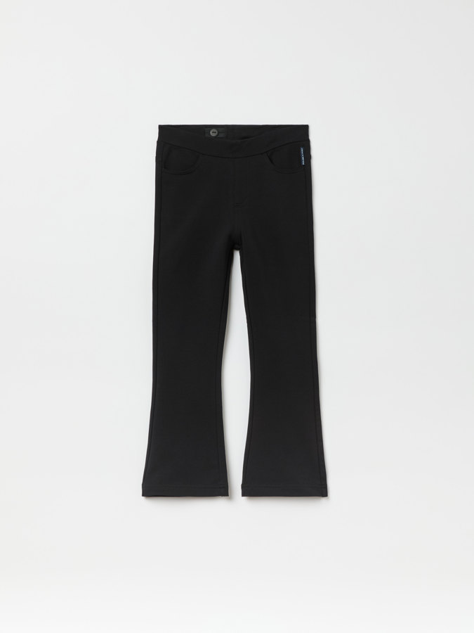 Bootcut-Hose mit angerauter Innenseite