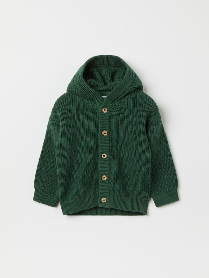 Rippenstrickjacke