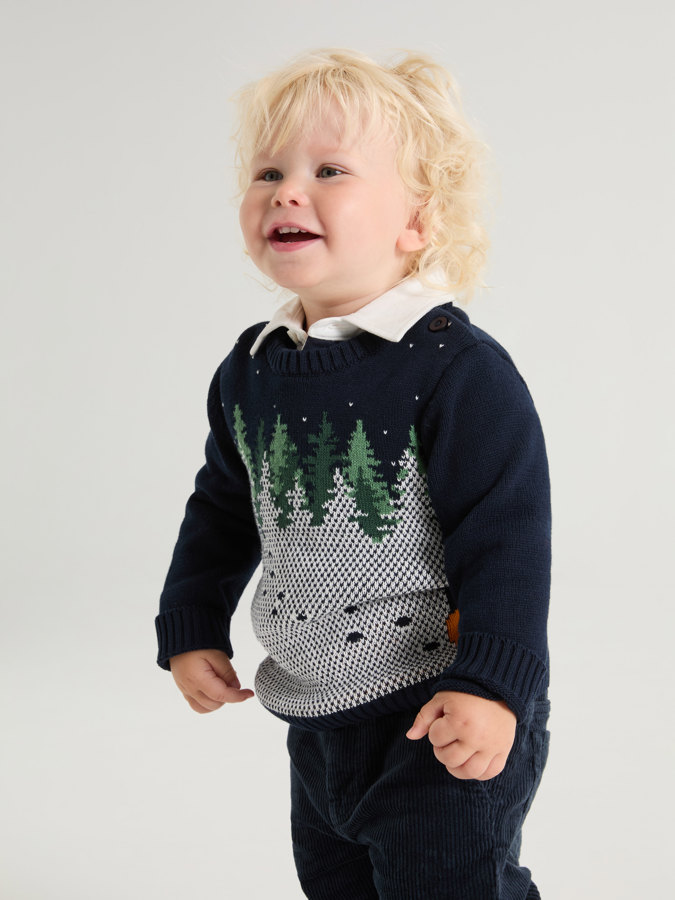 Gestricktes Shirt, Jacquard Gestricktes Shirt, Jacquard