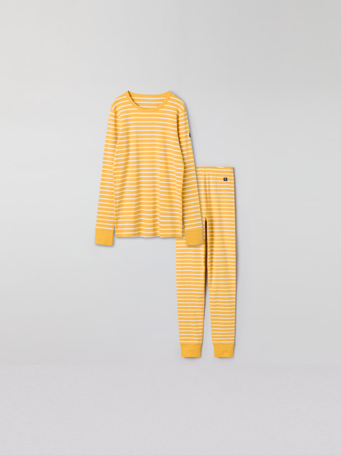 Set für Erwachsene aus Hose und Shirt, gestreift