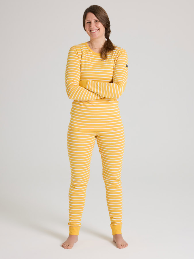 Set für Erwachsene aus Hose und Shirt, gestreift