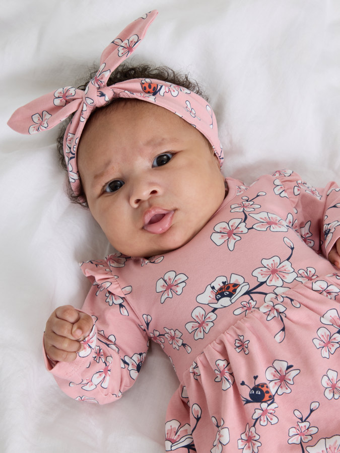 Kleid mit Body, Kirschblüten
