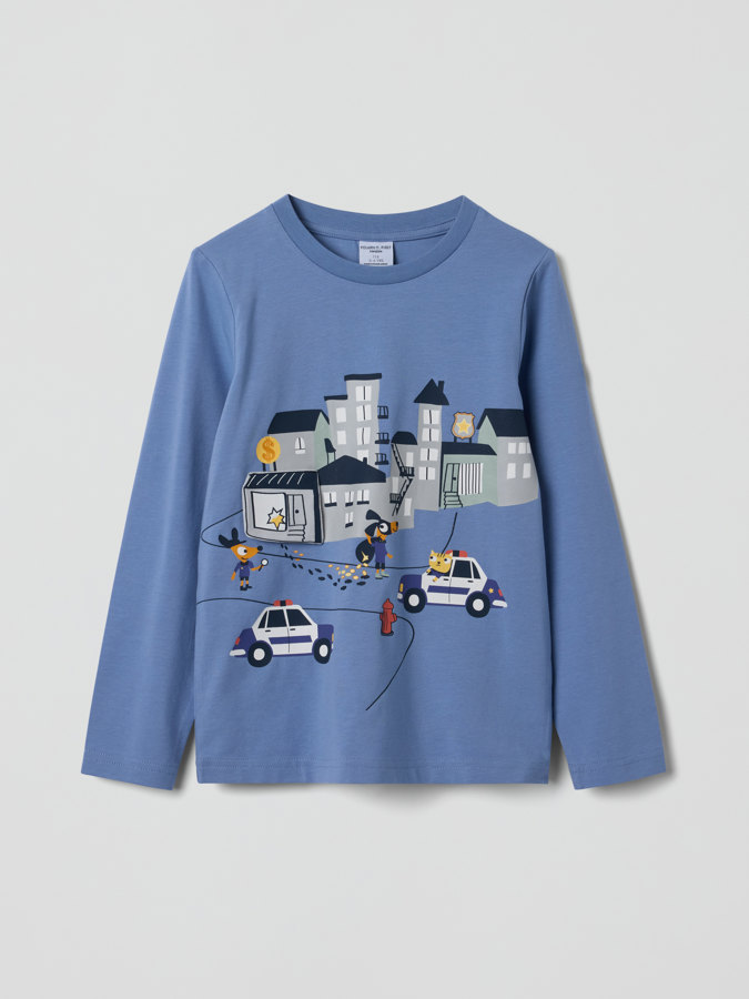 Langärmeliges T-Shirt, Autos