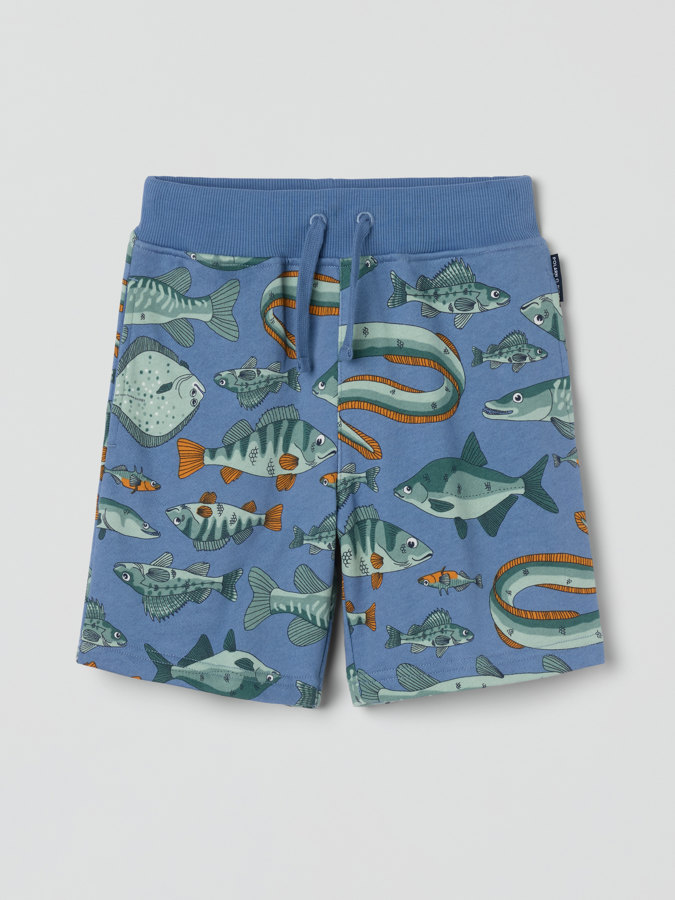 Sweatshorts, Fische Sweatshorts, Fische