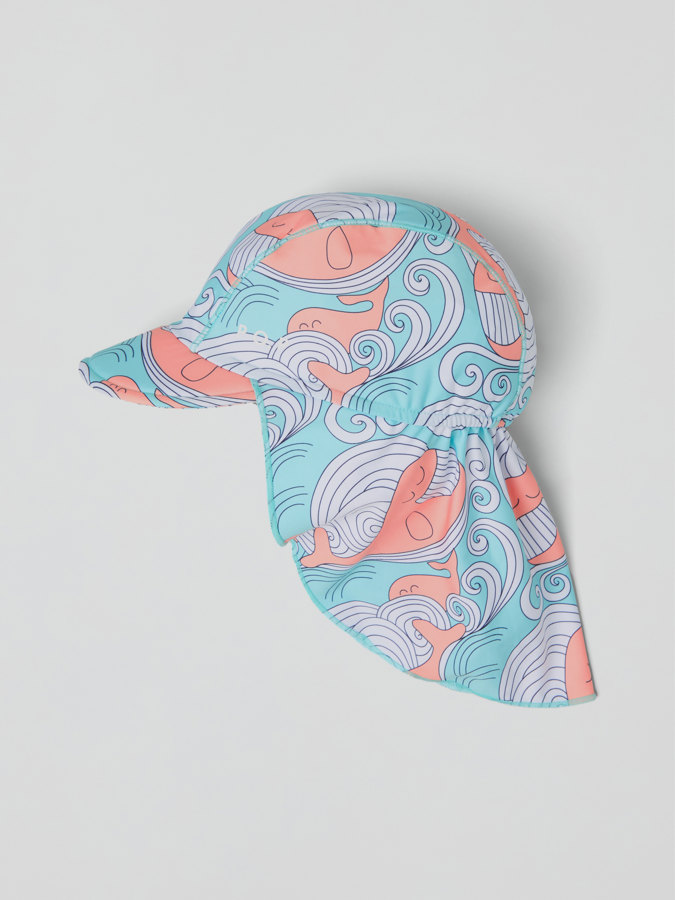 UV-Kappe mit Nackenschutz, Walmotiv UV-Kappe mit Nackenschutz, Walmotiv