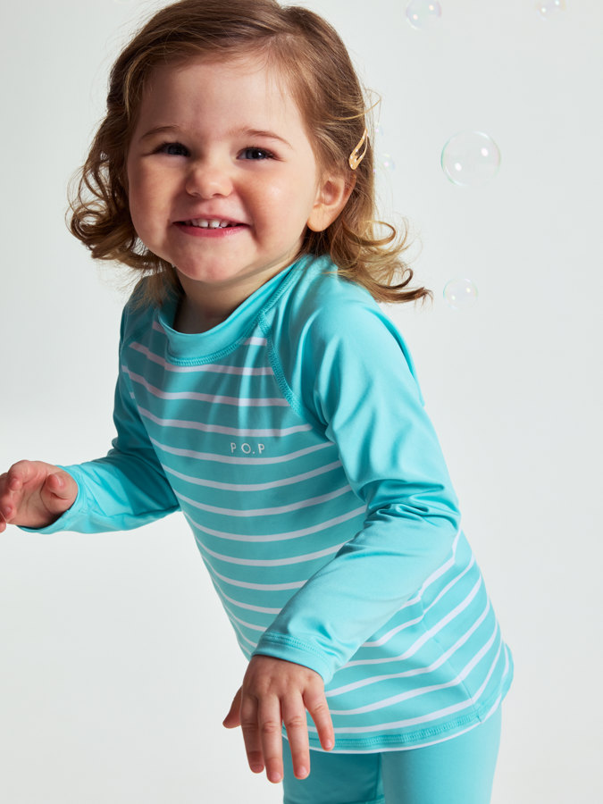 Langärmeliges UV-Shirt, gestreift