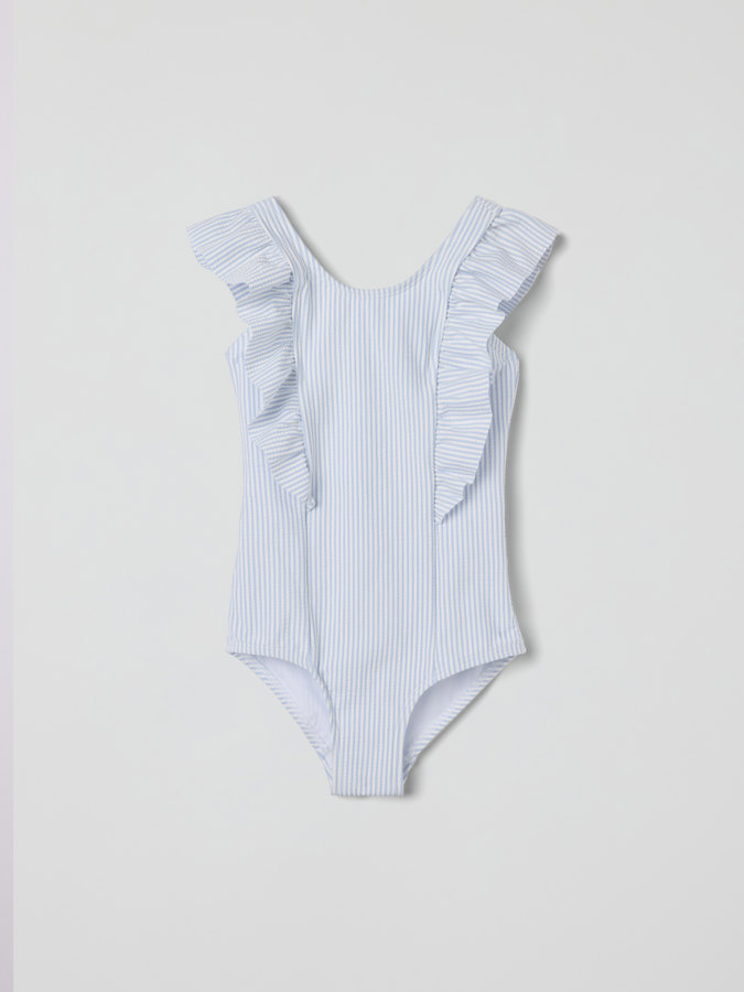 Badeanzug, gestreift Badeanzug, gestreift