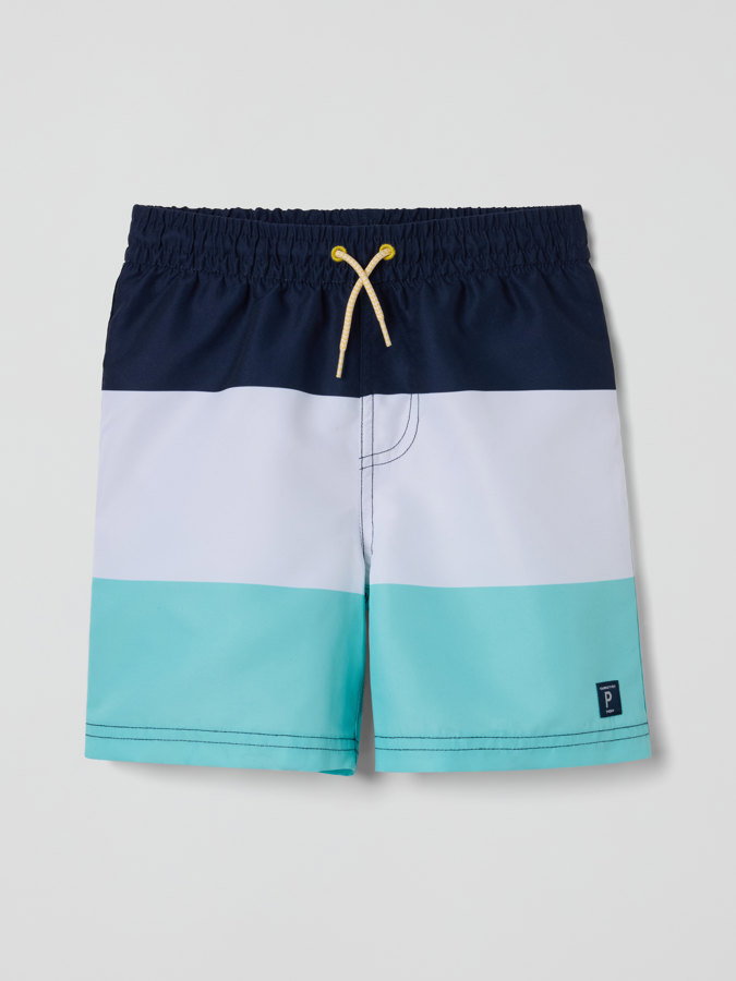 Badeshorts, Blockstreifen