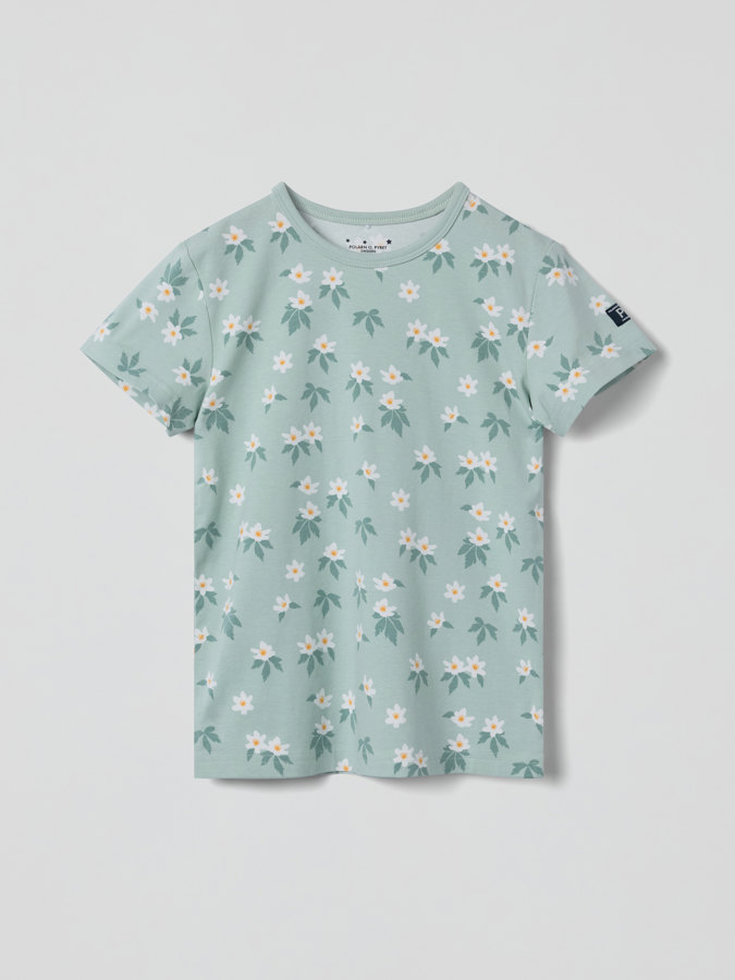 Kurzärmeliger Schlafanzug, Blumen