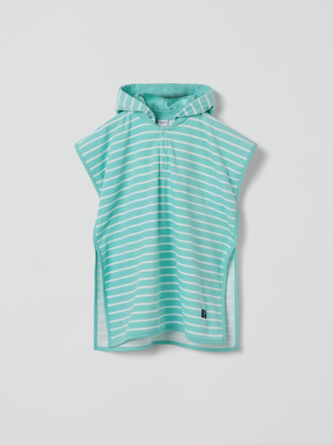 Badeponcho, gestreift