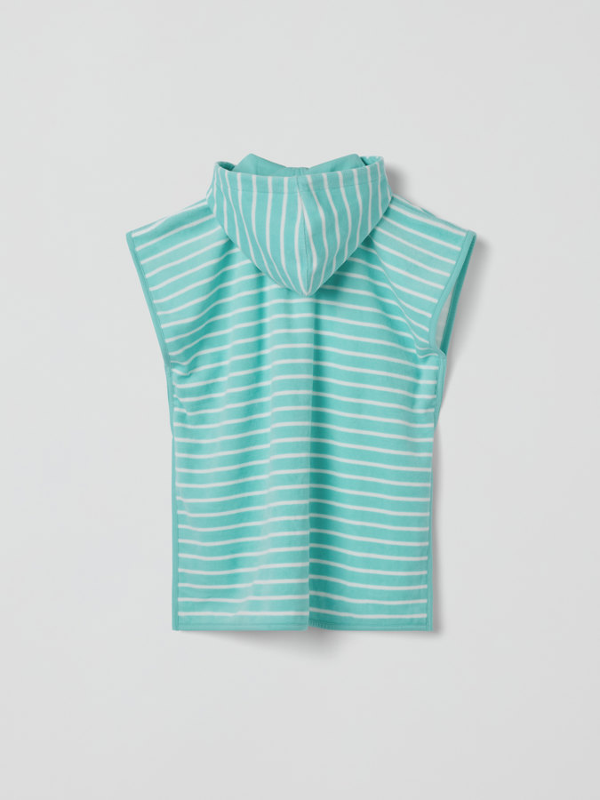 Badeponcho, gestreift