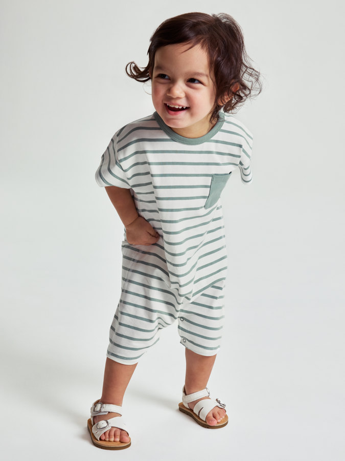 Playsuit, gestreift