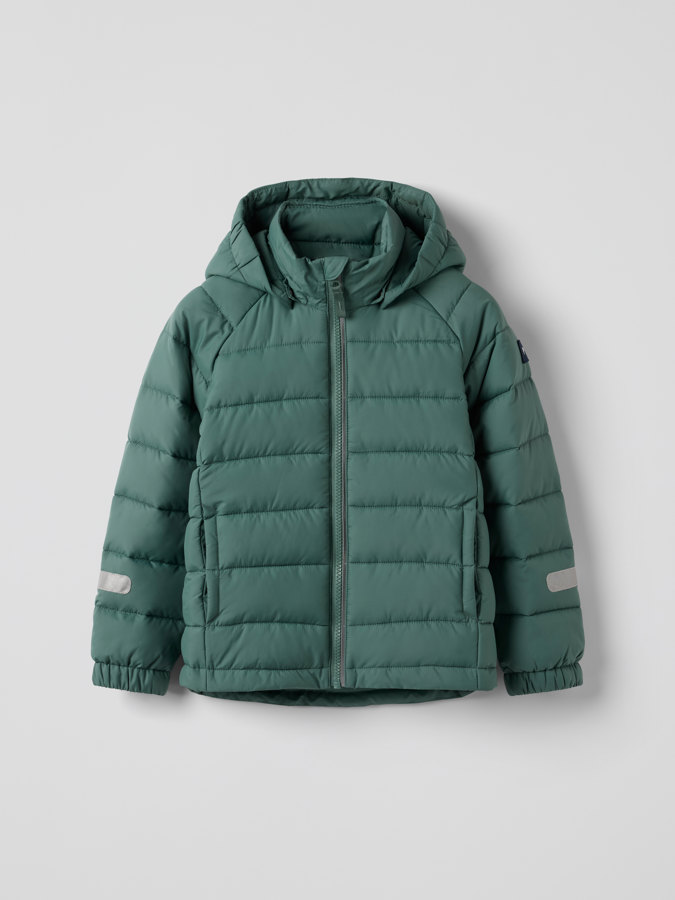 gefütterte leichte Jacke mit Kapuze
