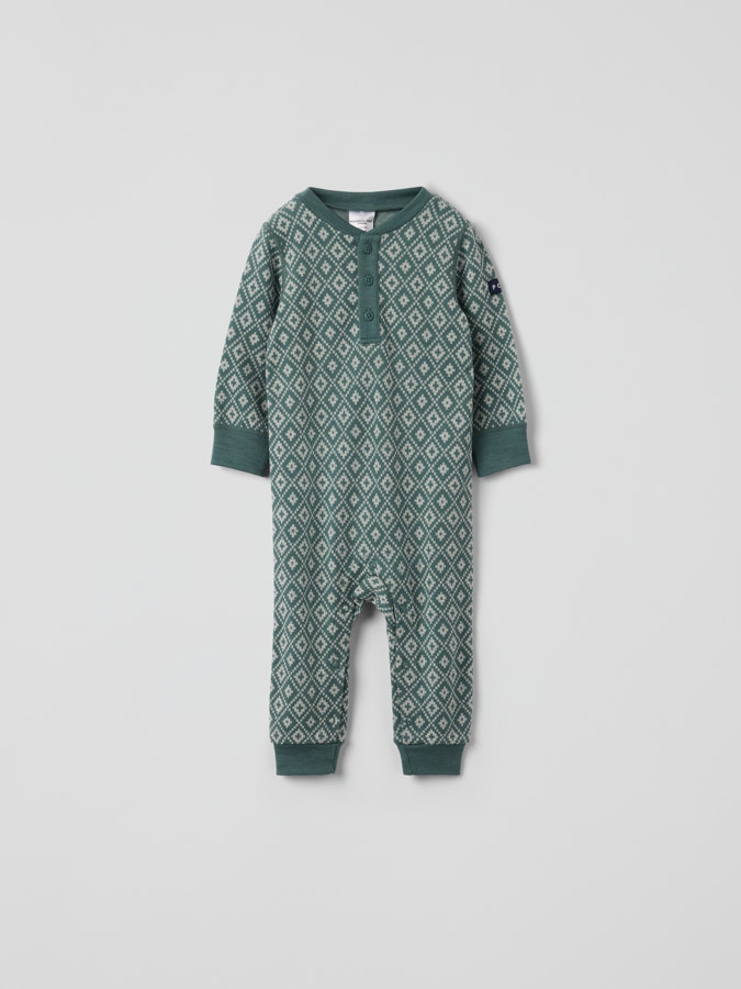 Merinowolle Jacquard Overall