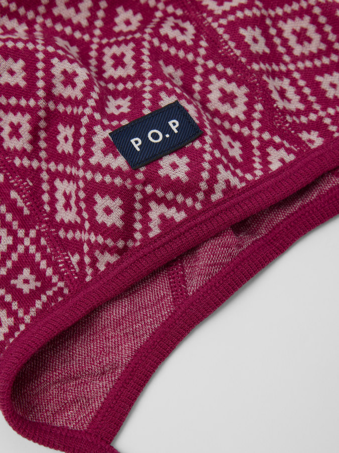 Helmmütze Merinowolle Jacquard