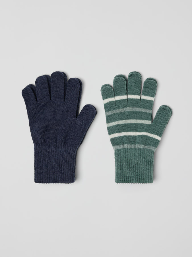 Gestrickte Fingerhandschuhe, 2er-Pack