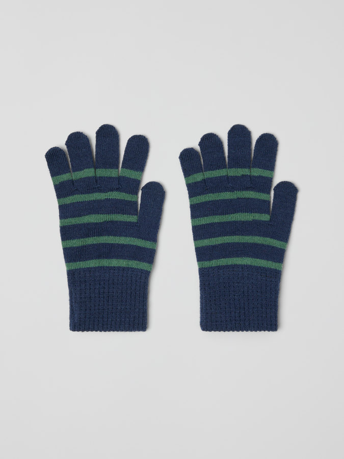 Fingerhandschuhe aus Wollmix-Strick