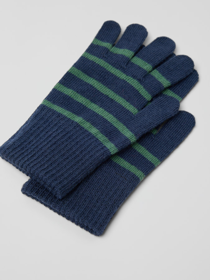 Fingerhandschuhe aus Wollmix-Strick