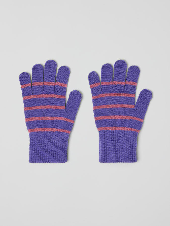 Fingerhandschuhe aus Wollmix-Strick