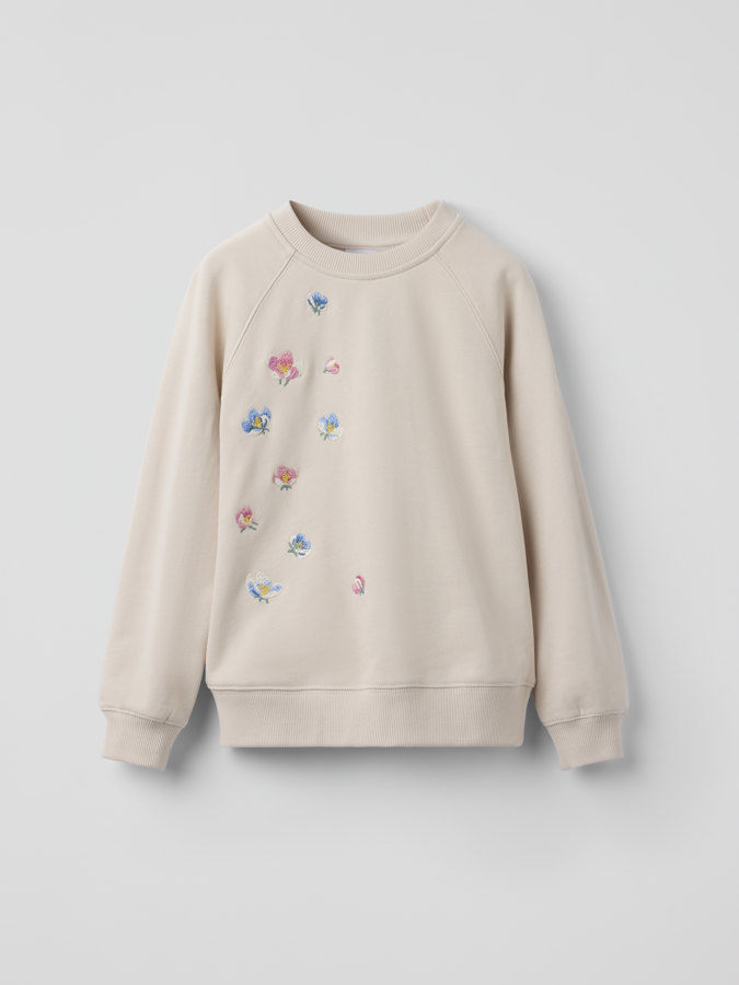 Sweatshirt, Blumenmotiv