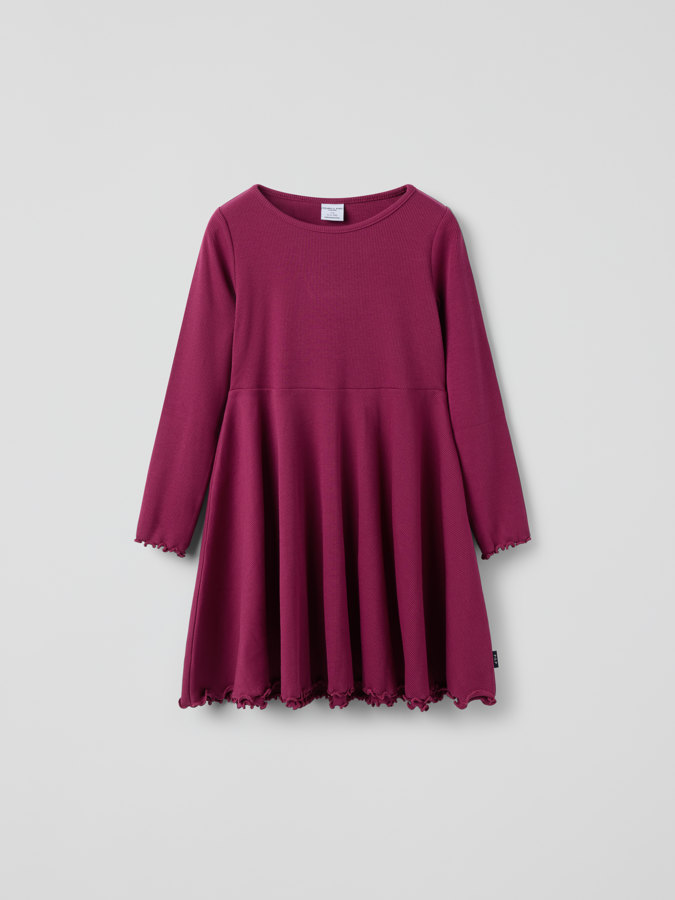 Geripptes Drehkleid