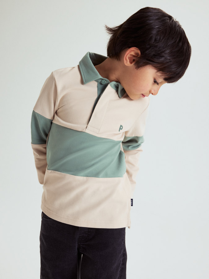 Langärmliges Poloshirt