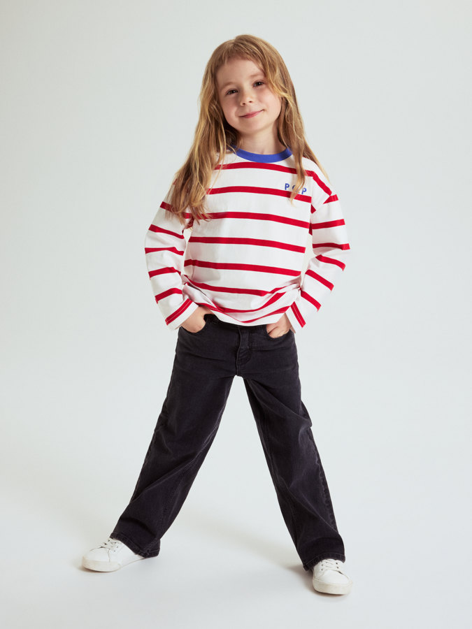 Langarm T-Shirt gestreift Langarm T-Shirt gestreift