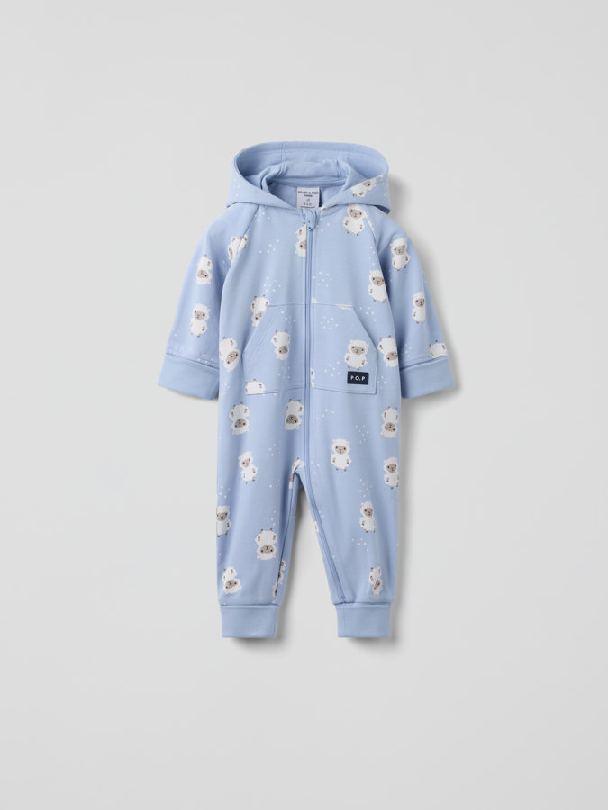 Sweatoverall mit Kapuze Lamm
