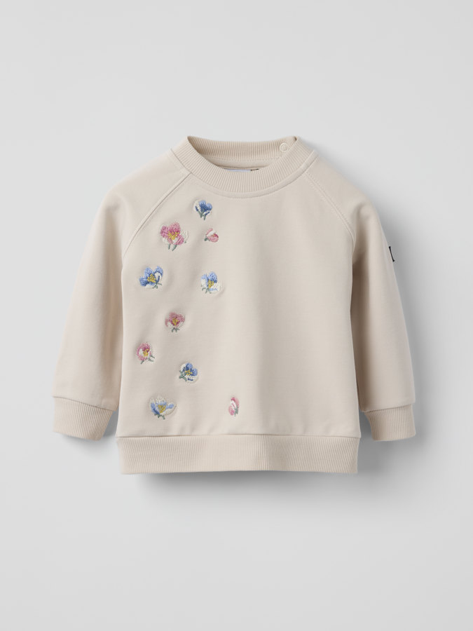 Baby-Sweatshirt geblümt