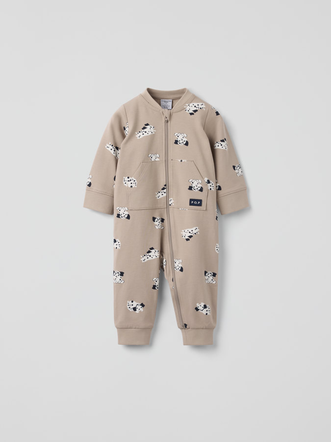 Sweatoverall mit Tasche Dalmatiner
