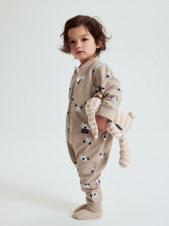 Sweatoverall mit Tasche Dalmatiner
