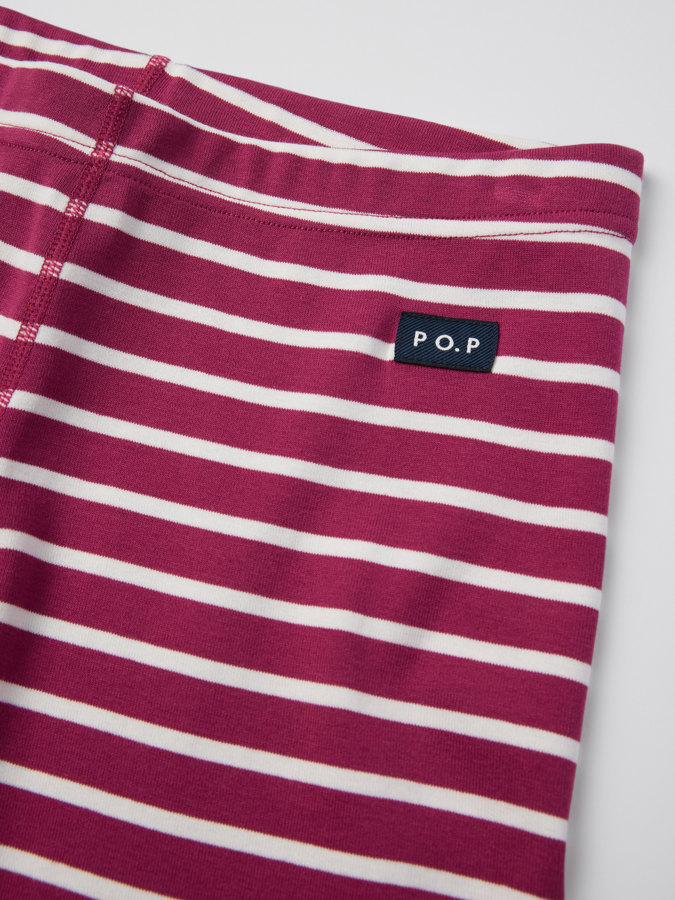 Set für Erwachsene aus Hose und Shirt, gestreift