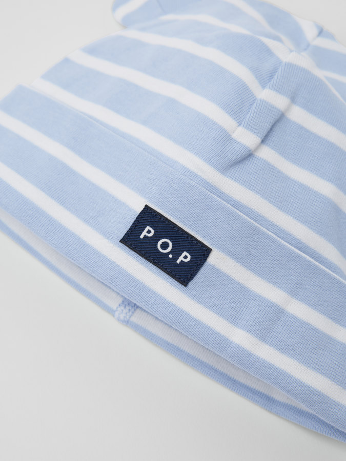 Mütze mit Ohren, gestreift Mütze mit Ohren, gestreift