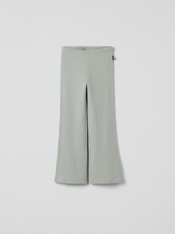 Ausgestellte gerippte Jerseyhose
