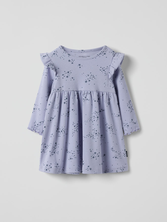 Geripptes Kleid Sterne